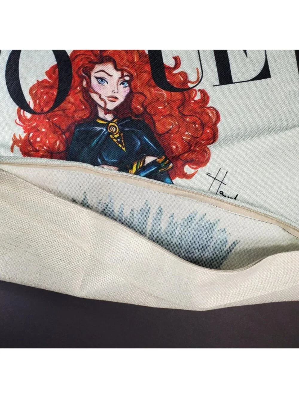 Merida Throw Pillowcase Home Decor Princess Sham Accent Pillow Cushion Cover
